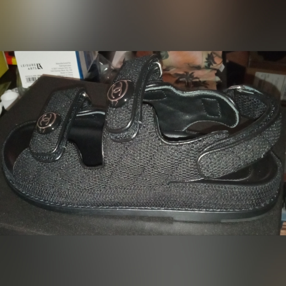 CHANEL Mesh Dad Sandals